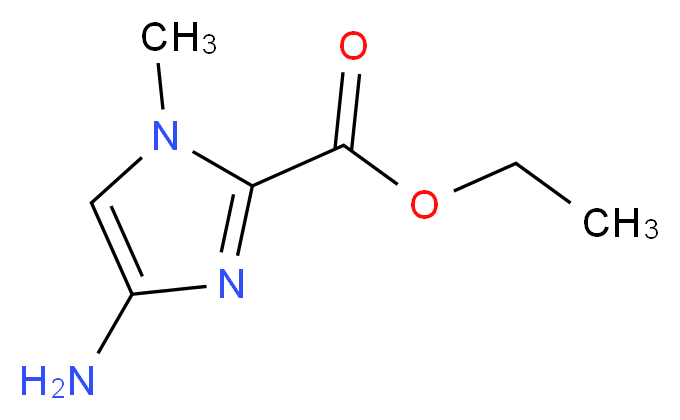 ETHYL 4-AMINO-1-METHYL-1H-IMIDAZOLE-2-CARBOXYLATE_分子结构_CAS_128293-62-9)