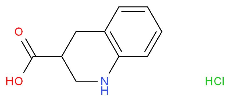 1,2,3,4-tetrahydroquinoline-3-carboxylic acid hydrochloride_分子结构_CAS_1187931-92-5