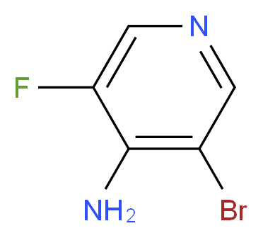 3-bromo-5-fluoropyridin-4-amine_分子结构_CAS_1214326-89-2