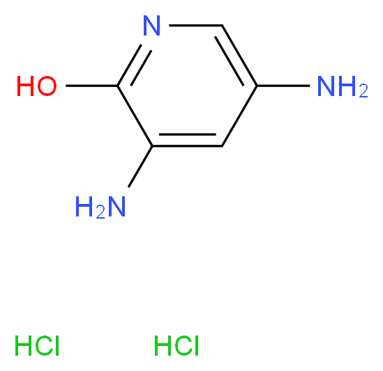 3,5-diaminopyridin-2-ol dihydrochloride_分子结构_CAS_5997-97-7
