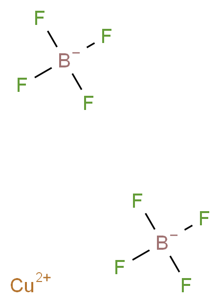 copper(2+) ion bis(tetrafluoroboranuide)_分子结构_CAS_13773-00-7