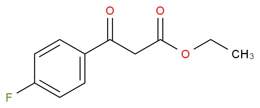 (4-氟苯甲酰)乙酸乙酯_分子结构_CAS_1999-00-4)