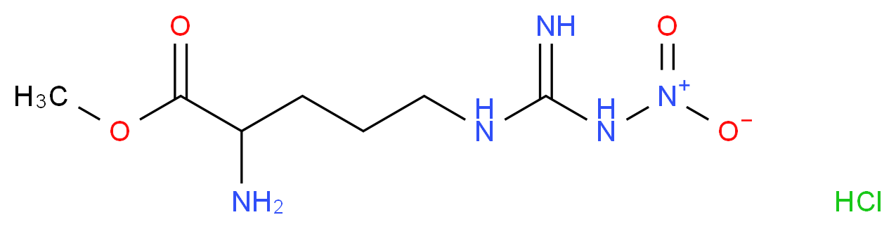 Nω-Nitro-D-arginine methyl ester hydrochloride_分子结构_CAS_50912-92-0)