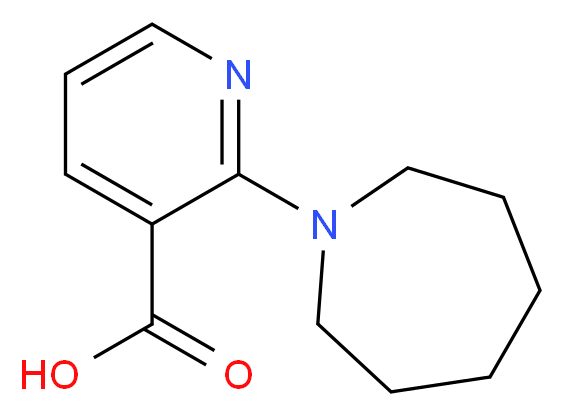 2-(azepan-1-yl)pyridine-3-carboxylic acid_分子结构_CAS_571913-22-9