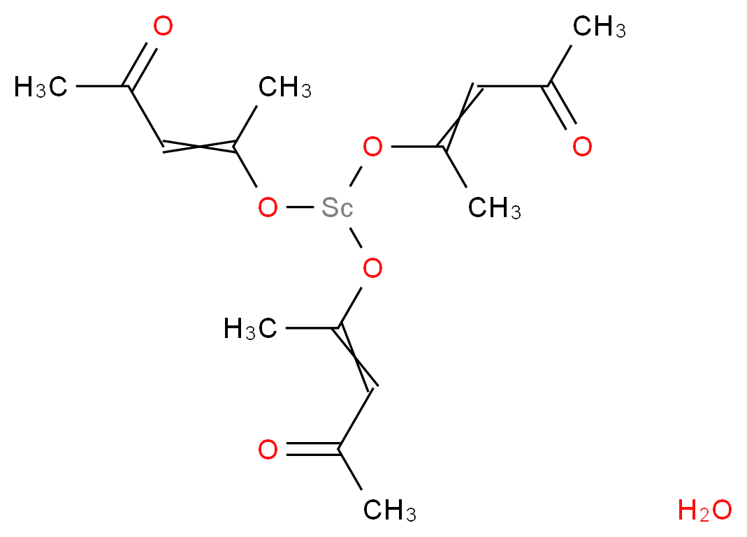 乙酰丙酮钪(III) 水合物_分子结构_CAS_699012-88-9)