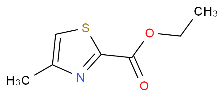 ethyl 4-methyl-1,3-thiazole-2-carboxylate_分子结构_CAS_7210-73-3