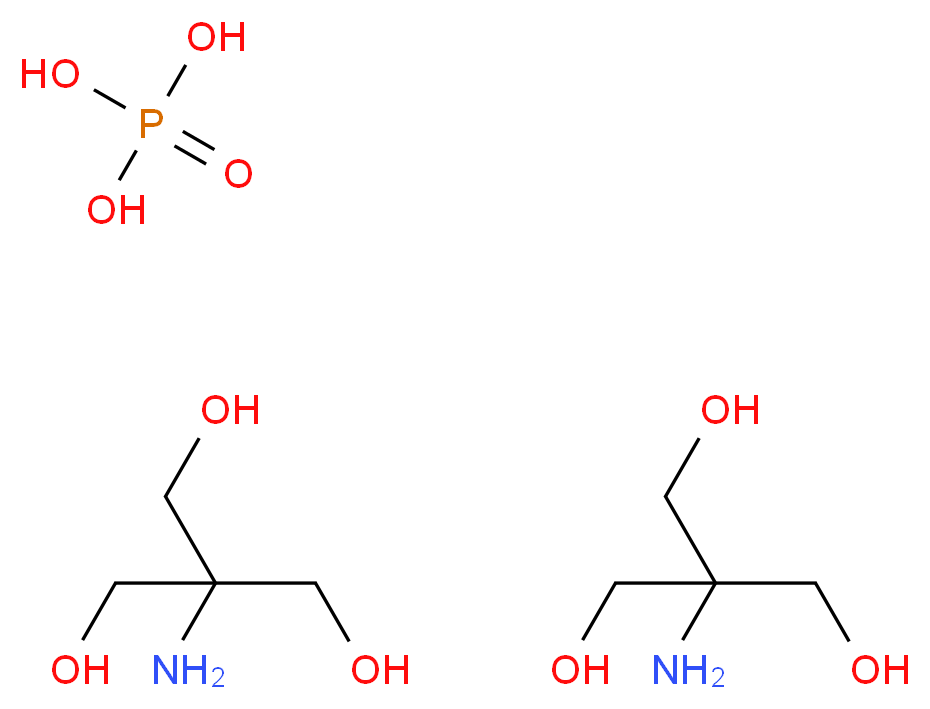 bis(2-amino-2-(hydroxymethyl)propane-1,3-diol); phosphoric acid_分子结构_CAS_108321-11-5