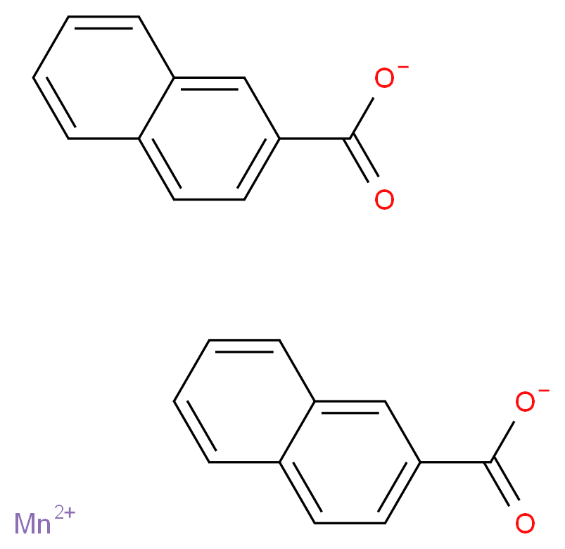 manganese(2+) ion bis(naphthalene-2-carboxylate)_分子结构_CAS_1336-93-2