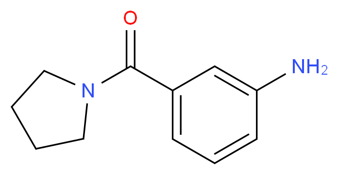 (3-aminophenyl)(pyrrolidin-1-yl)methanone_分子结构_CAS_)