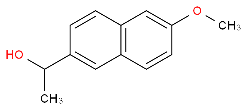 (1RS)-1-(6-Methoxy-2-naphthyl)ethanol (Naproxen Impurity K)_分子结构_CAS_77301-42-9)