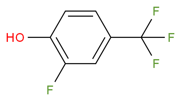 2-Fluoro-4-(trifluoromethyl)phenol_分子结构_CAS_77227-78-2)