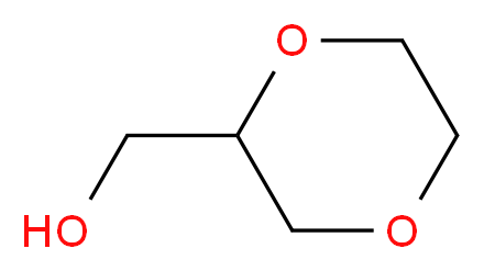 1,4-dioxan-2-ylmethanol_分子结构_CAS_)