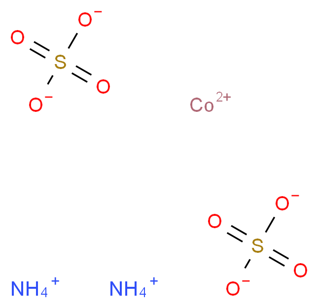 λ<sup>2</sup>-cobalt(2+) ion diammonium disulfate_分子结构_CAS_13586-38-4