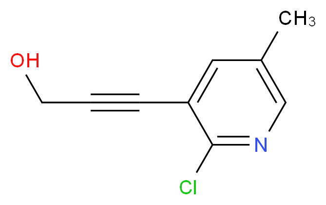 3-(2-chloro-5-methylpyridin-3-yl)prop-2-yn-1-ol_分子结构_CAS_1203499-49-3