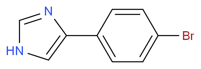 4-(4-bromophenyl)-1H-imidazole_分子结构_CAS_13569-96-5