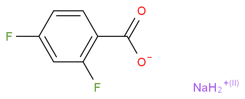 Sodium 2,4-difluorobenzoate_分子结构_CAS_1765-08-8)