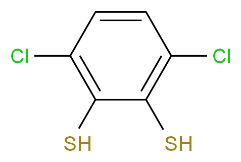 3,6-dichlorobenzene-1,2-dithiol_分子结构_CAS_87314-49-6