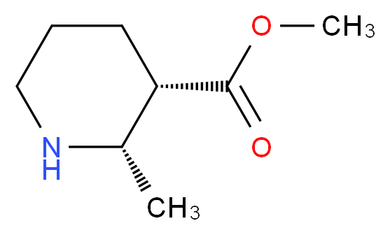 methyl (2S,3S)-2-methylpiperidine-3-carboxylate_分子结构_CAS_476187-32-3