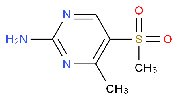 4-Methyl-5-(methylsulfonyl)pyrimidin-2-amine_分子结构_CAS_)