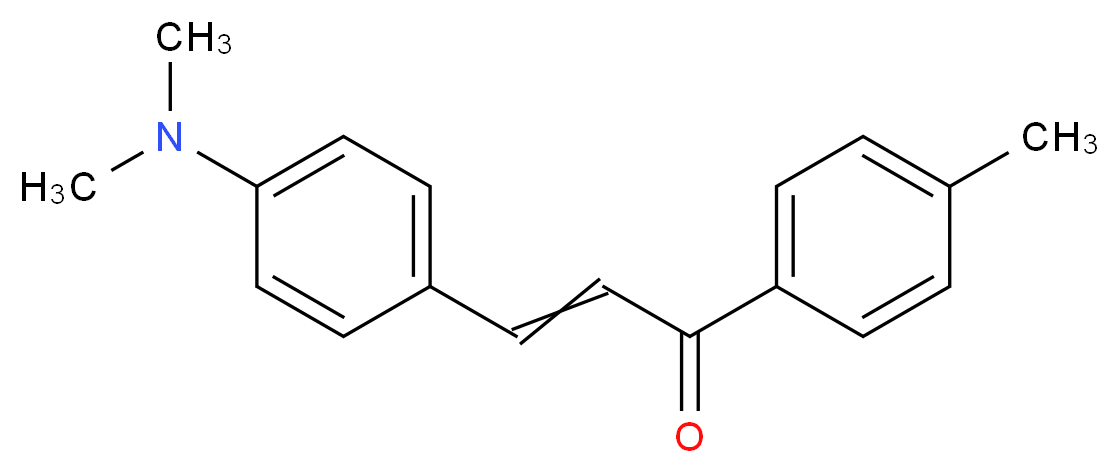 omega-(p-DIMETHYLAMINOBENZYLIDENE)-4-METHYL ACETOPHENONE_分子结构_CAS_19132-98-0)