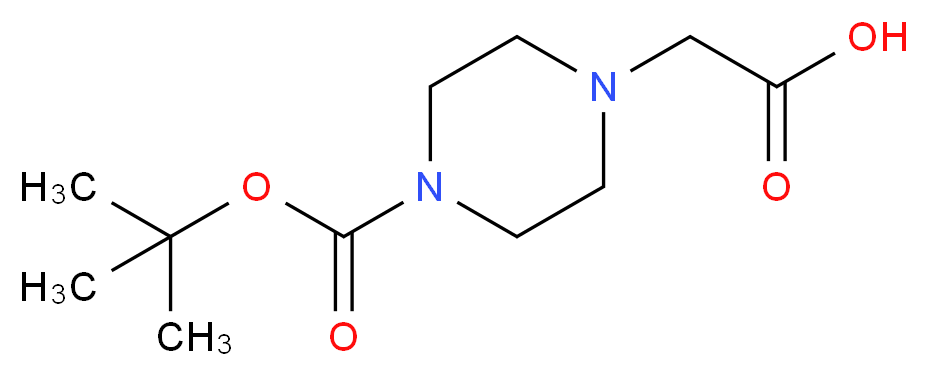 Boc-(4-carboxymethyl)piperazine_分子结构_CAS_156478-71-6)