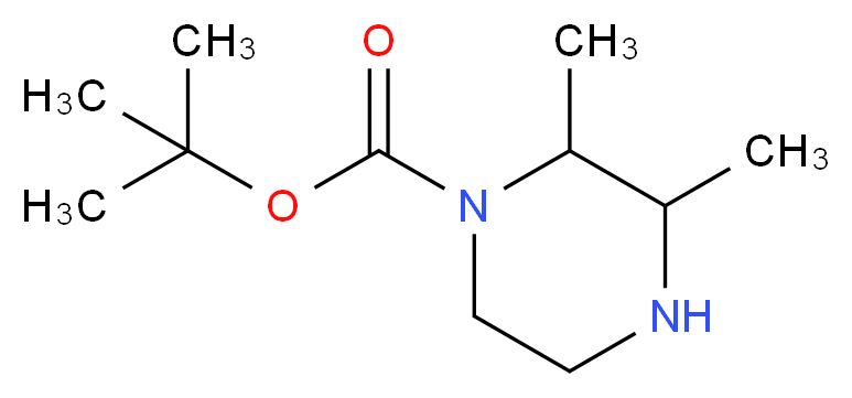 2,3-DIMETHYL-PIPERAZINE-1-CARBOXYLIC ACID TERT-BUTYL ESTER_分子结构_CAS_886780-49-0)