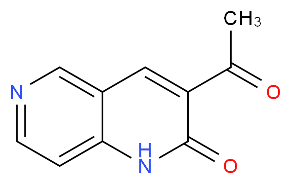 3-Acetyl-1,6-naphthyridin-2-(1H)-one_分子结构_CAS_52816-63-4)