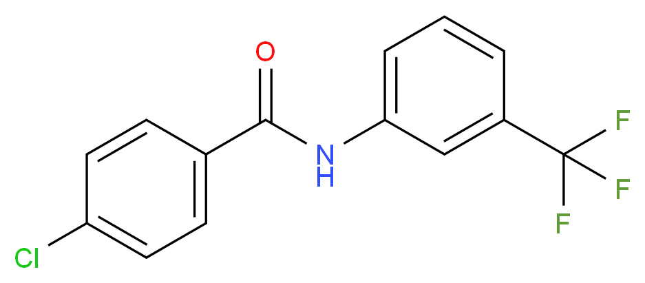 4-Chloro-N-[3-(trifluoromethyl)phenyl]benzamide_分子结构_CAS_3830-65-7)