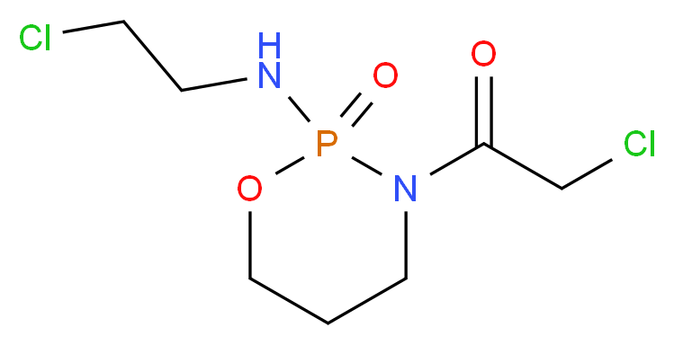 3-(2-chloroacetyl)-2-[(2-chloroethyl)amino]-1,3,2λ<sup>5</sup>-oxazaphosphinan-2-one_分子结构_CAS_119670-13-2