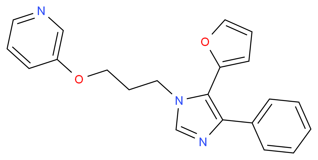 3-{3-[5-(2-furyl)-4-phenyl-1H-imidazol-1-yl]propoxy}pyridine_分子结构_CAS_)