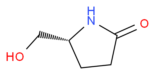 (R)-(-)-5-(羟甲基)-2-吡咯烷酮_分子结构_CAS_66673-40-3)