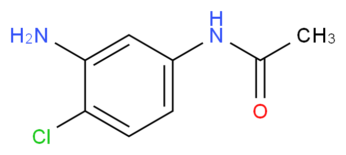 N-(3-amino-4-chlorophenyl)acetamide_分子结构_CAS_51867-83-5