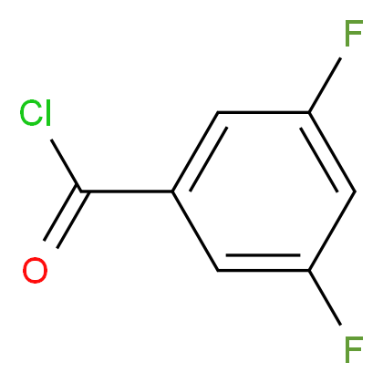 3,5-difluorobenzoyl chloride_分子结构_CAS_129714-97-2