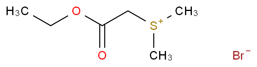 (Ethoxycarbonylmethyl)dimethylsulphonium bromide_分子结构_CAS_5187-82-6)