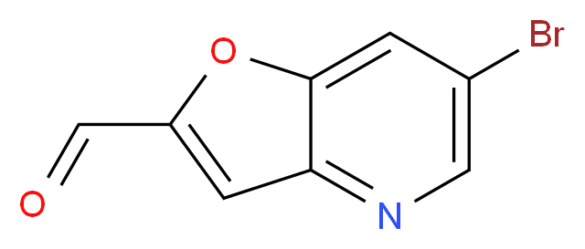 6-bromofuro[3,2-b]pyridine-2-carbaldehyde_分子结构_CAS_1171920-28-7