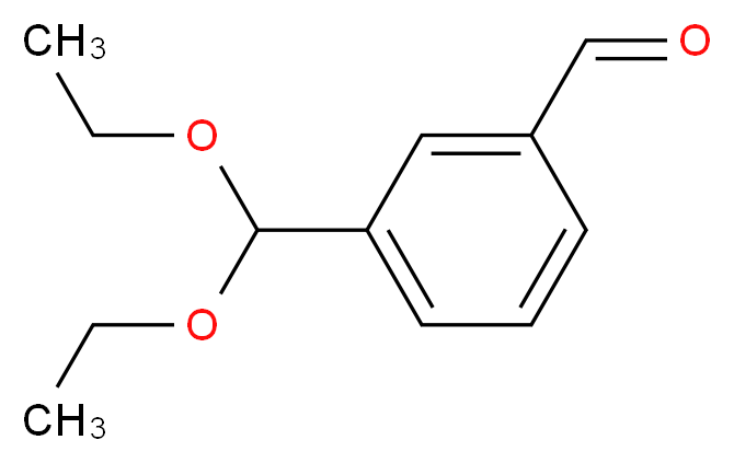 3-(二乙氧基甲基)苯甲醛_分子结构_CAS_150990-60-6)