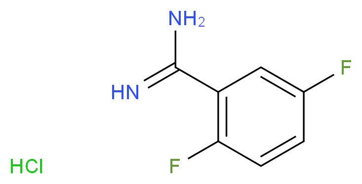 2,5-DIFLUORO-BENZAMIDINE HYDROCHLORIDE_分子结构_CAS_885957-28-8)