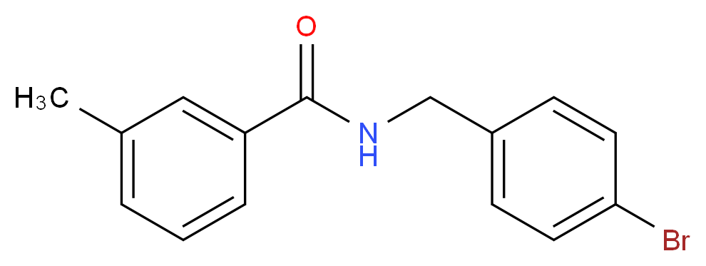 N-[(4-bromophenyl)methyl]-3-methylbenzamide_分子结构_CAS_1291773-90-4