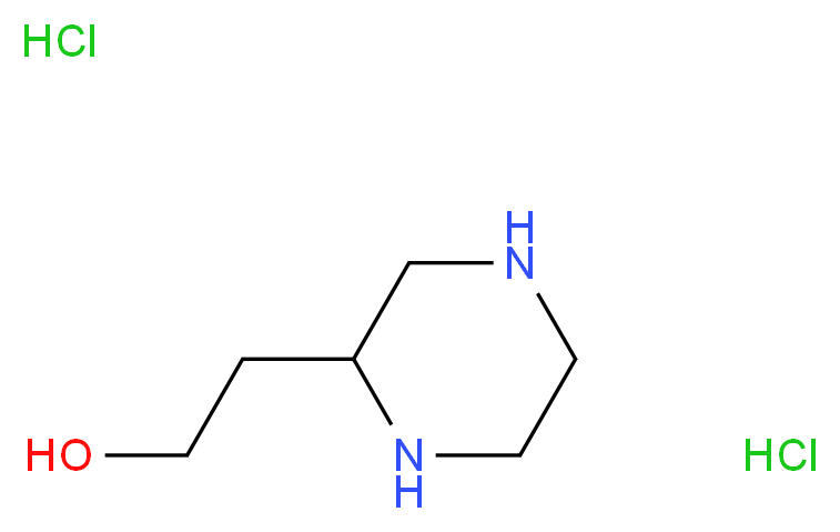 2-(piperazin-2-yl)ethan-1-ol dihydrochloride_分子结构_CAS_5169-93-7