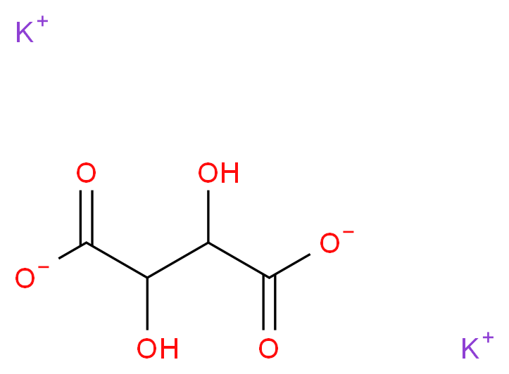 dipotassium 2,3-dihydroxybutanedioate_分子结构_CAS_921-53-9