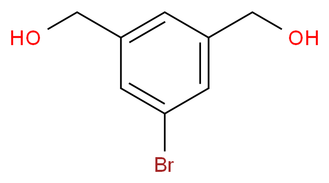 (5-Bromo-1,3-phenylene)dimethanol_分子结构_CAS_51760-22-6)