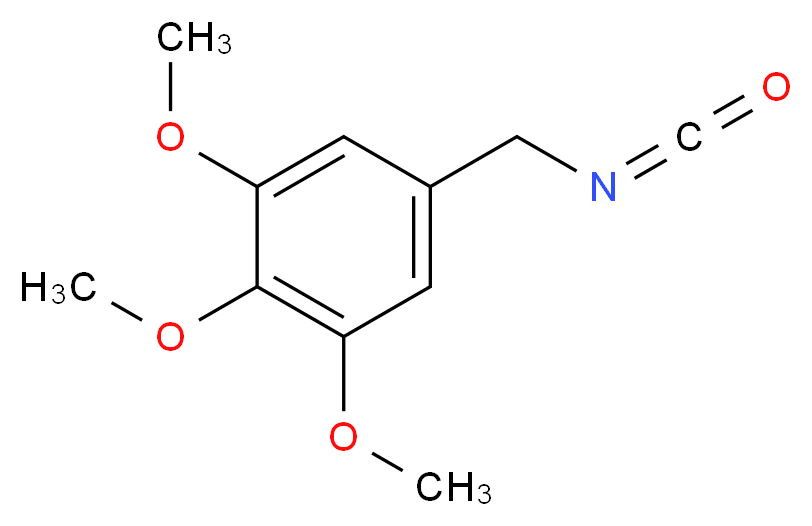 3,4,5-三甲氧基苄基异氰酸酯_分子结构_CAS_351003-01-5)