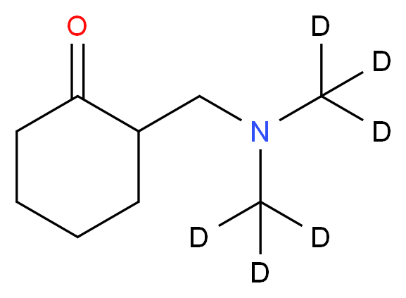 2-(Bismethyl)aminomethylcyclohexanone-d6_分子结构_CAS_873928-71-3)
