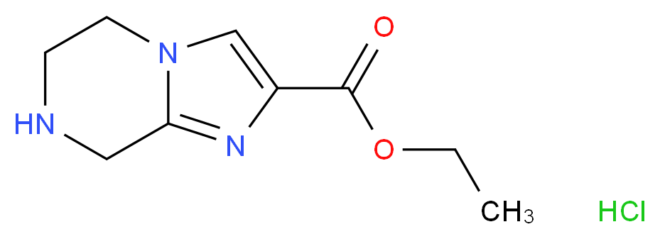 ethyl 5H,6H,7H,8H-imidazo[1,2-a]pyrazine-2-carboxylate hydrochloride_分子结构_CAS_623906-17-2