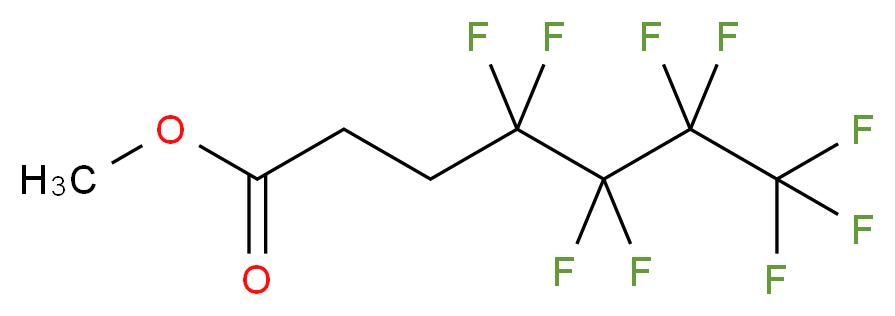 Methyl 2H,2H,3H,3H-perfluoroheptanoate_分子结构_CAS_132424-36-3)