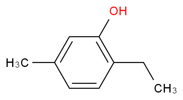 2-ethyl-5-methylphenol_分子结构_CAS_1687-61-2