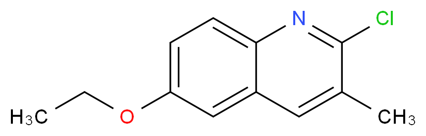 2-chloro-6-ethoxy-3-methylquinoline_分子结构_CAS_948291-66-5