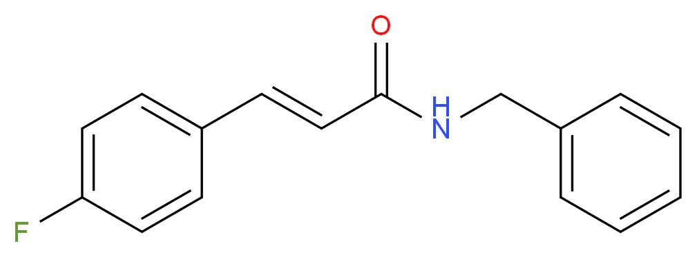 (2E)-N-benzyl-3-(4-fluorophenyl)prop-2-enamide_分子结构_CAS_612095-66-6
