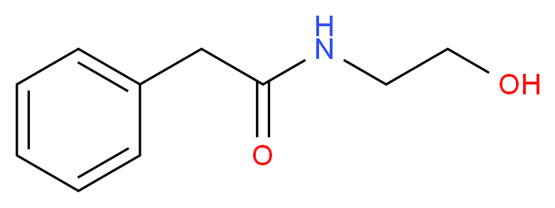 N-(2-Hydroxyethyl)-2-phenylacetamide_分子结构_CAS_6269-99-4)