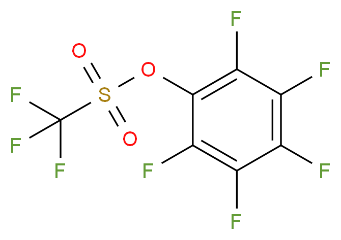 pentafluorophenyl trifluoromethanesulfonate_分子结构_CAS_60129-85-3